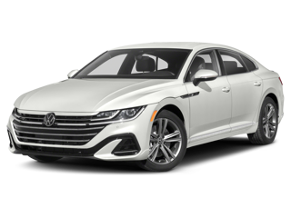 white vw arteon 2023 front side angle view