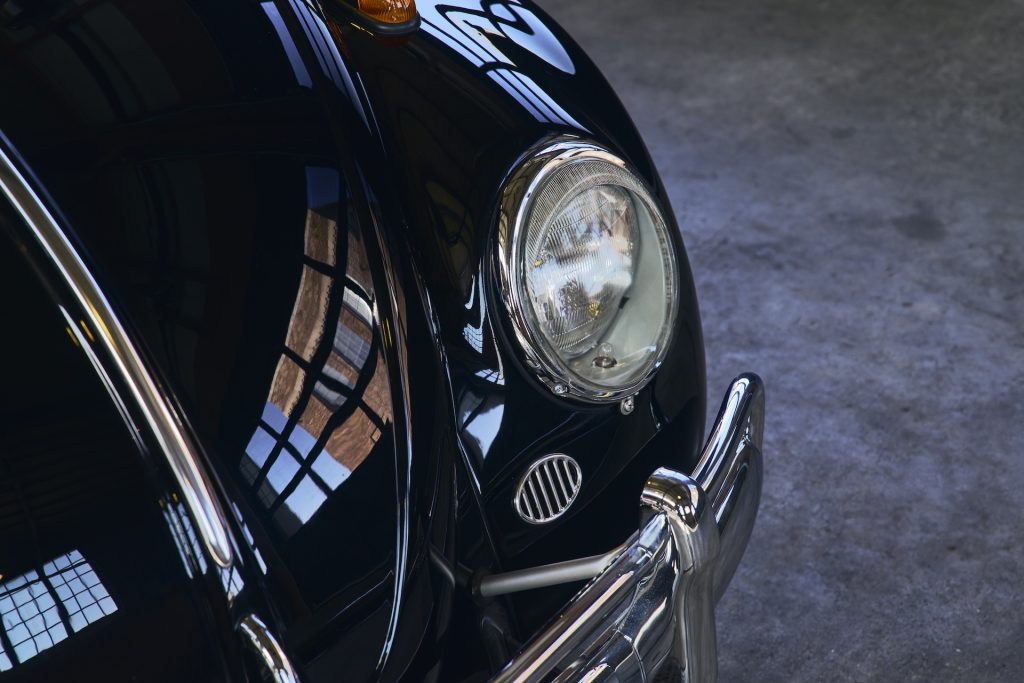 1964 Volkswagen Beetle Max Black Headlight closeup