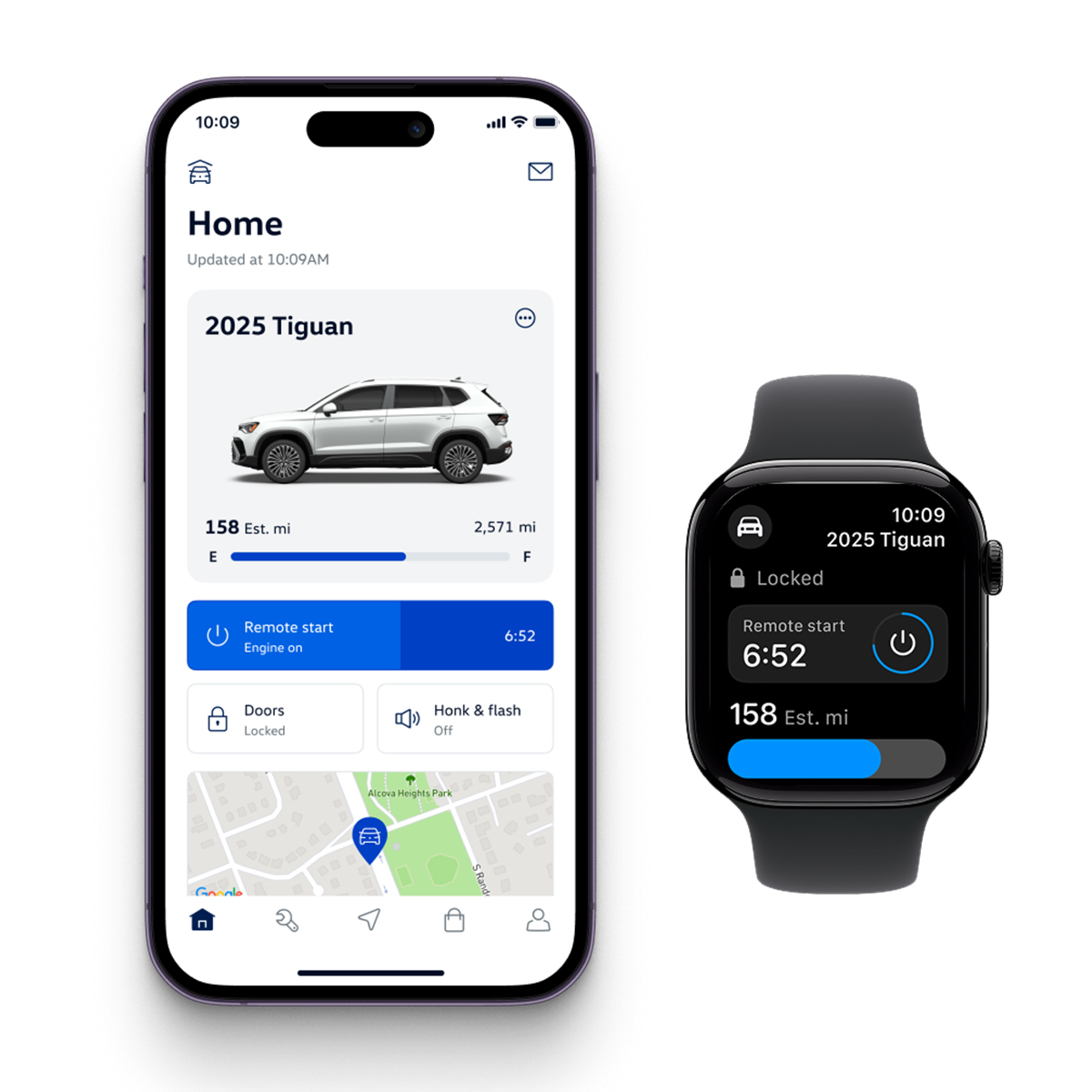 MyVW iPhone Smartwatch app