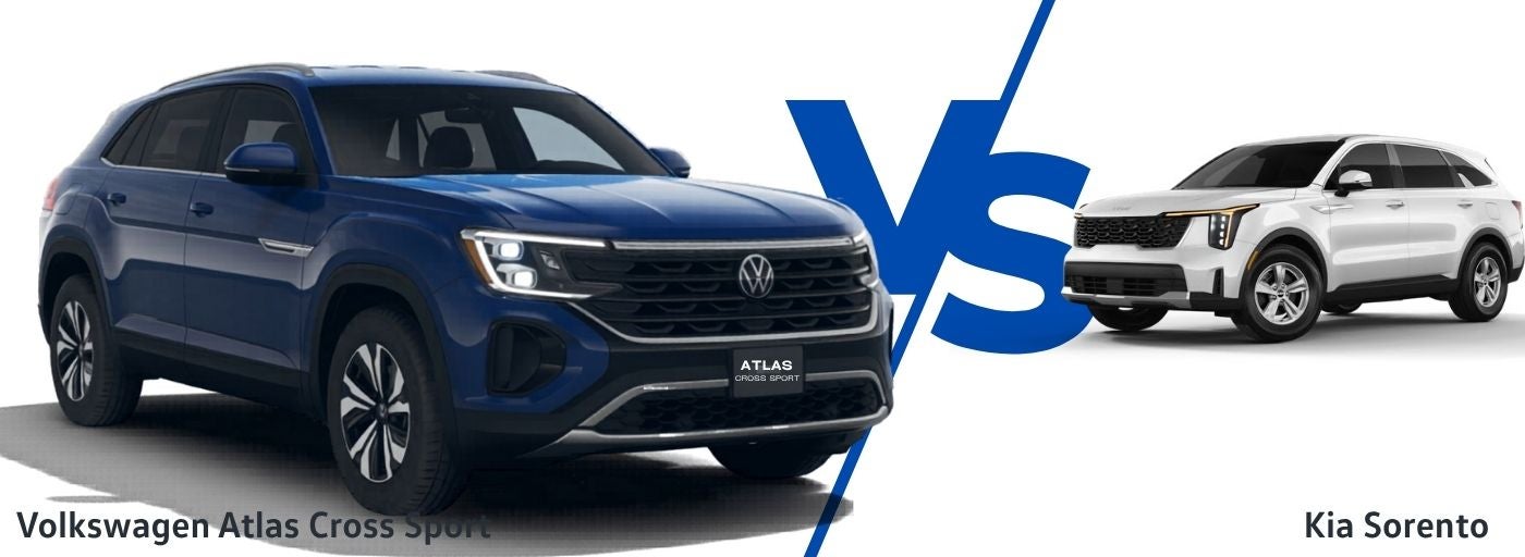 Volkswagen Atlas Cross Sport vs the Kia Sorento
