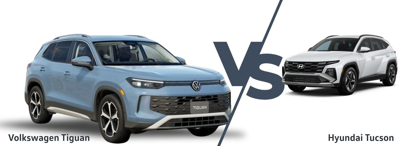 Volkswagen Tiguan vs the Hyundai Tucson