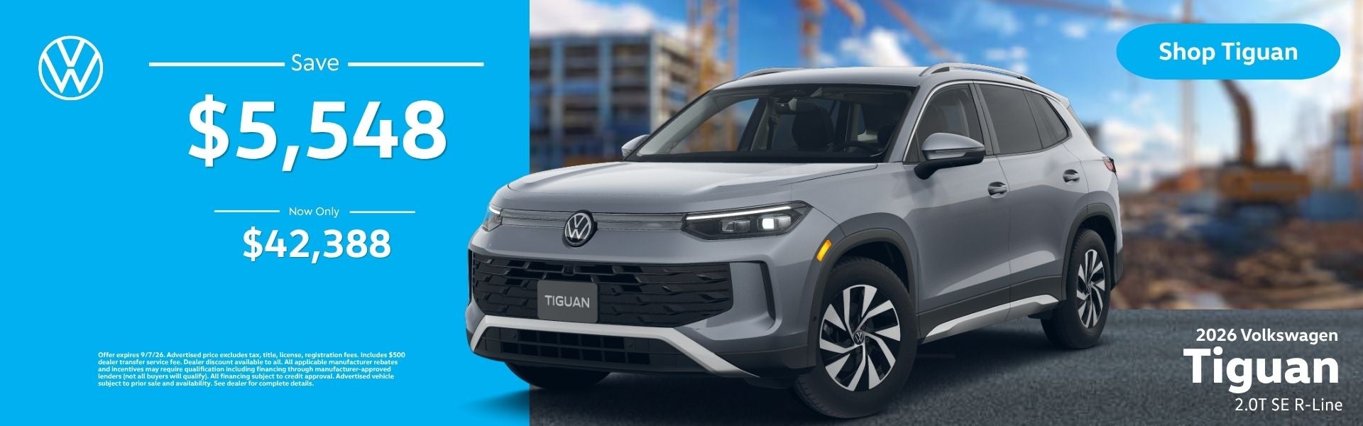 Offer on a new 2026 Volkswagen Tiguan
