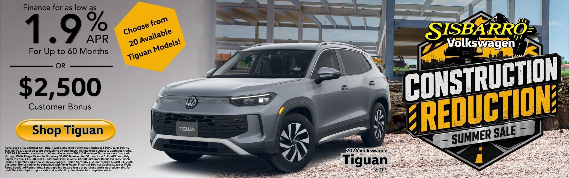 Get Your Sisbarro Deal on a New VW Tiguan! 