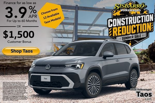 Get Your Sisbarro Deal on a New VW Taos! 