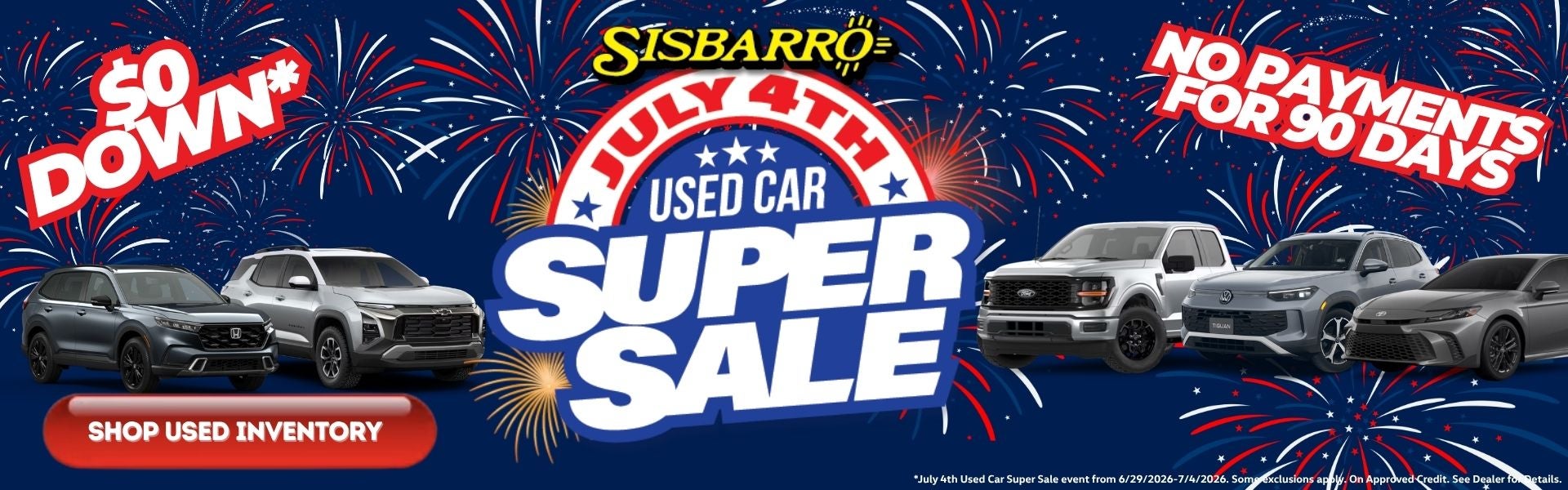 The July 4th Used Car Super Sale Is Happening Now!