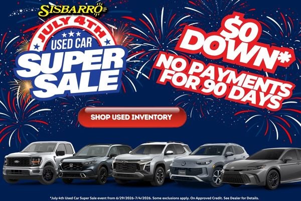 The July 4th Used Car Super Sale Is Happening Now!