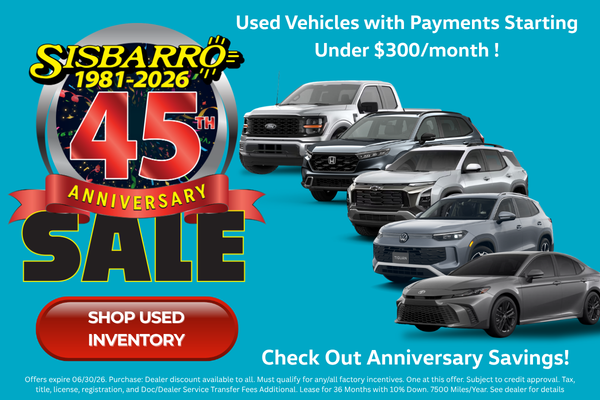 The Sisbarro 45th Anniversary Sale is Happening Now!