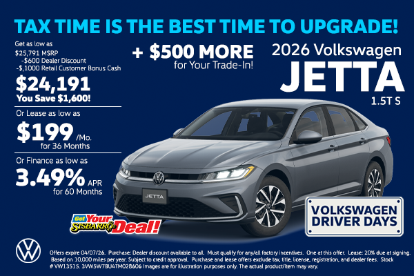March 2026 Volkswagen Jetta Offers