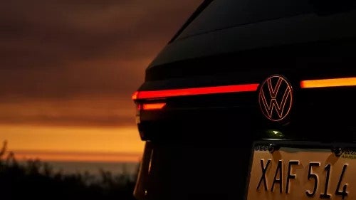 Close up of the back of the 2025 Taos